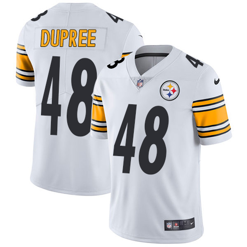 Nike Steelers #48 Bud Dupree White Men's Stitched NFL Vapor Untouchable Limited Jersey - Click Image to Close